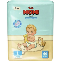 Подгузники-трусики детские Momi Classic L 7-18кг (44шт)
