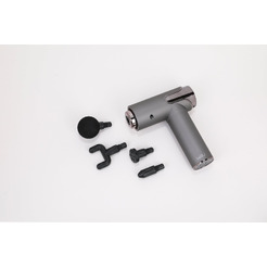 Перкуссионный массажер Miru BM-19 (4 насадки, серый)