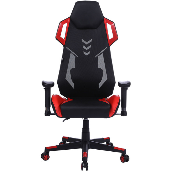 Кресло CACTUS CS-CHR-090BLR (черный/красный)