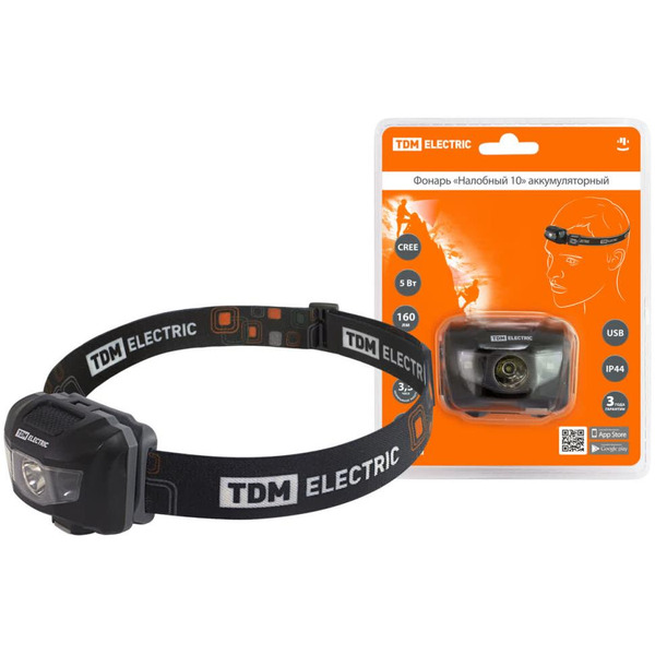 Фонарь TDM «Налобный 10» SQ0350-0062