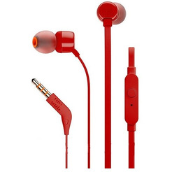 Наушники с микрофоном JBL Tune 110 красный