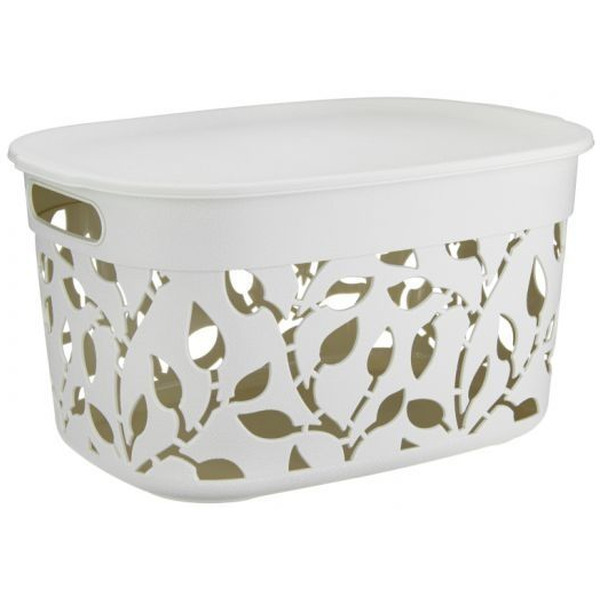 Корзина IDEA Флора М2363 12 л (белый ротанг)