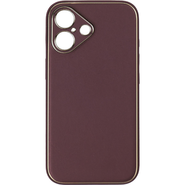 Чехол-накладка Bingo Gold Line для Apple iPhone 16 (бордовый)