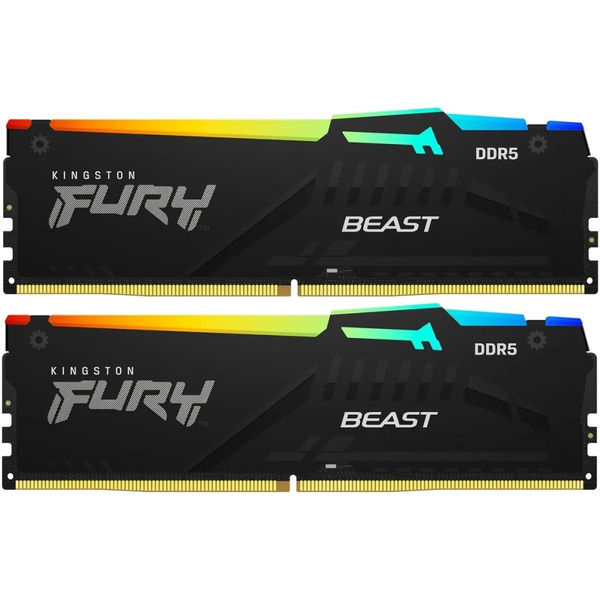Оперативная память Kingston FURY Beast RGB 2x8ГБ DDR5 6000 МГц KF560C30BBAK2-16