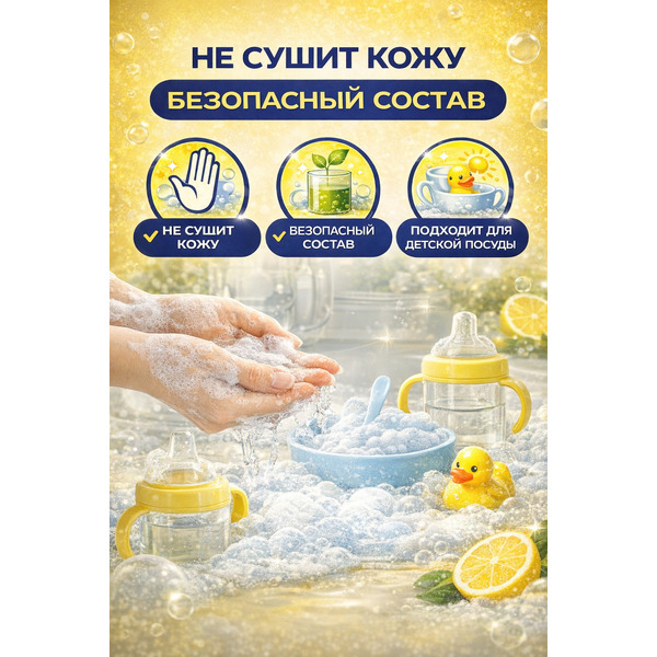 Средство для мытья посуды Smarti Сочный лимон 750 мл
