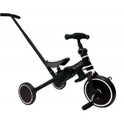 Беговел-велосипед Bubago Flint BG-FPY-109-10 с ручкой (черный/белый)