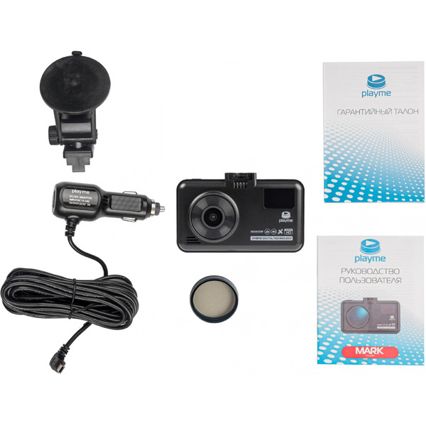 Видеорегистратор с радар-детектором Playme MARK GPS черный