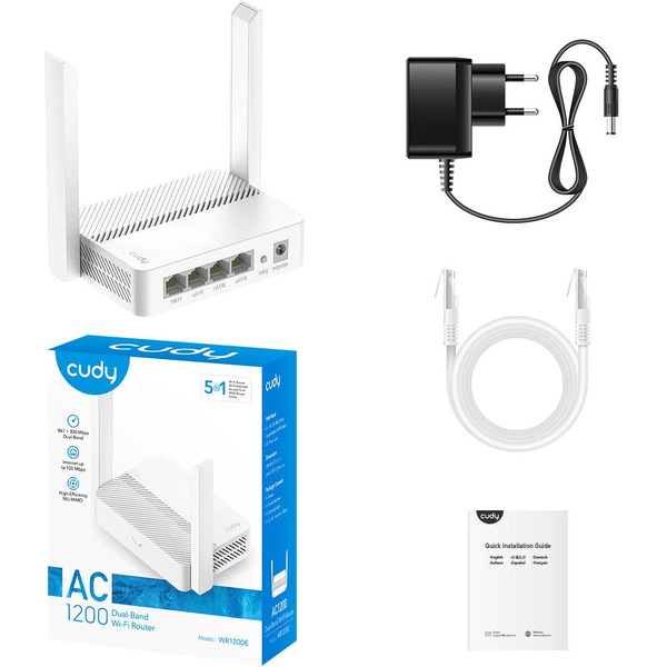 Wi-Fi роутер Cudy WR1200E