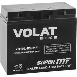 Мотоциклетный аккумулятор VOLAT YB19L-BS MF R+ (20 А·ч)