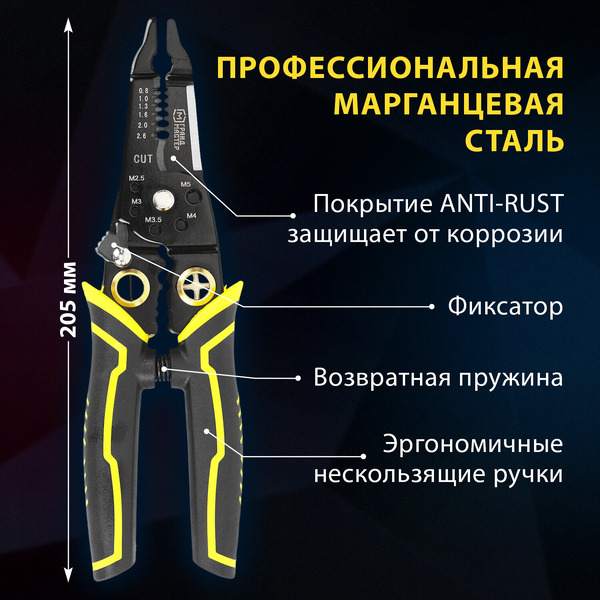 Плоскогубцы Грандмастер Многофункциональные PL-205 671261