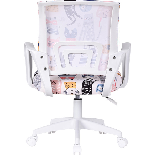Детское компьютерное кресло DEFENDER Fiesta белый+принт Коты (64815)