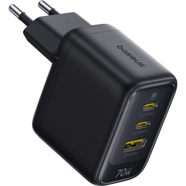 Сетевое зарядное Baseus EnerFill FE22 70W E0123500 (черный)