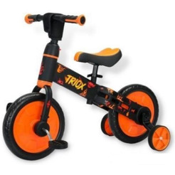 Беговел-велосипед Bubago Triox BG110-1 (черный/желтый)