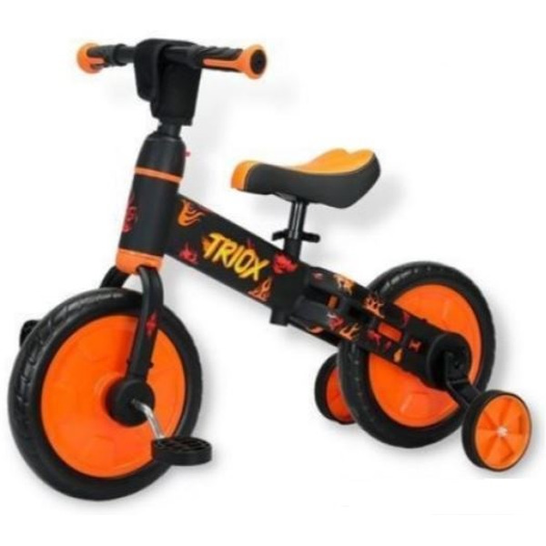 Беговел-велосипед Bubago Triox BG110-1 (черный/желтый)