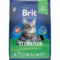 Сухой корм для кошек Брит Premium Cat Sterilized Chicken 5049585 (2кг)
