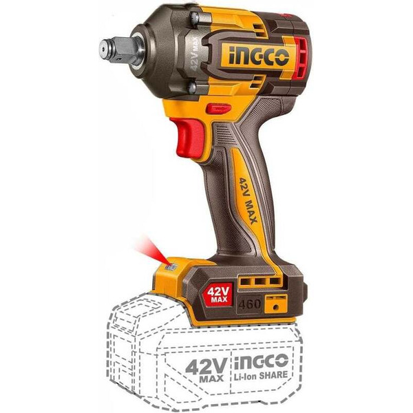 Аккумуляторный гайковёрт INGCO CIWLI42461