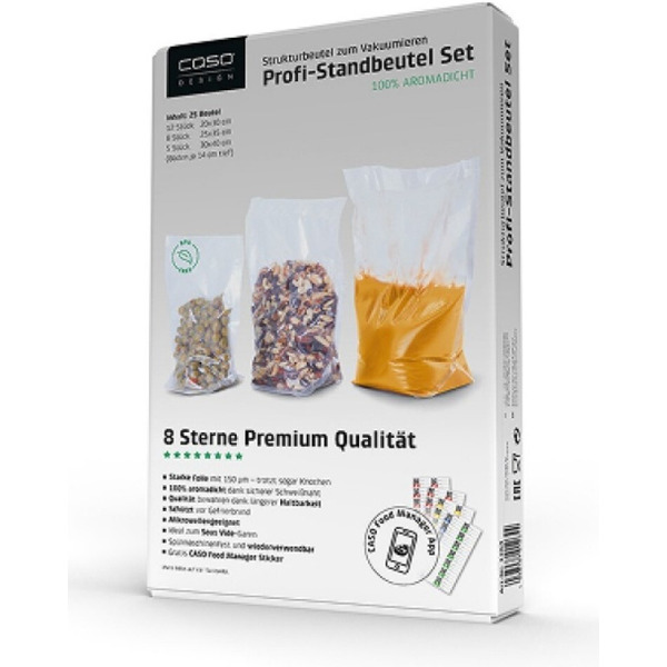 Пакеты вакуумные дой-пак CASO 150мкм, 25шт