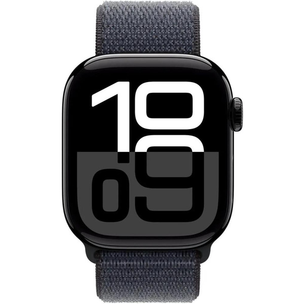 Смарт-часы Apple Watch Series 10 GPS 42mm Jet Black Case Ink Sport Loop A2997 (MWWG3LW/A)