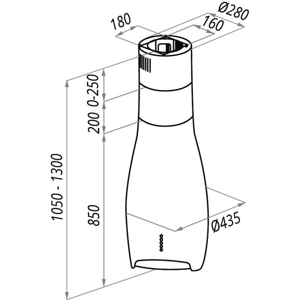 Кухонная вытяжка MAUNFELD Kent 50 (красный)