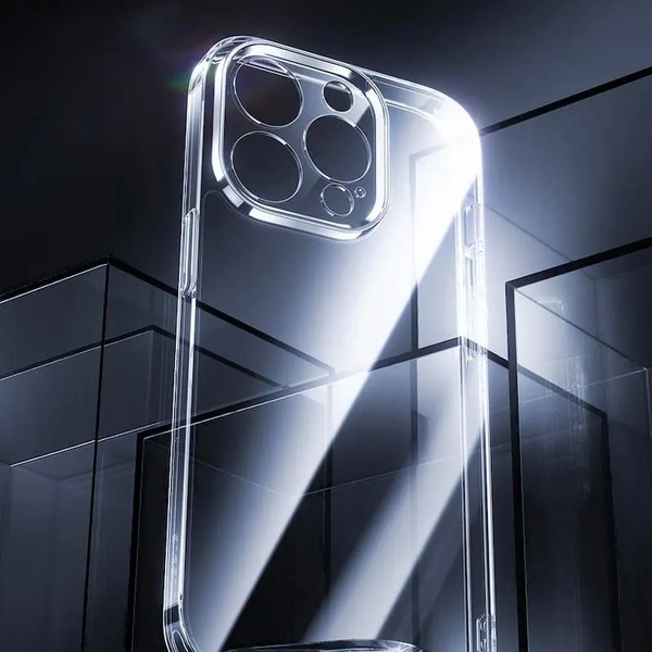 Накладка силиконовая Baseus P60115400201-01 Schott Series for iP 15 Plus, с защитным стеклом и набором для чистки, Clear