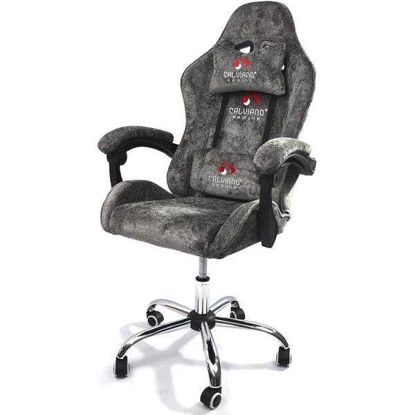 Вибромассажное кресло Calviano Nero (dark grey plush)