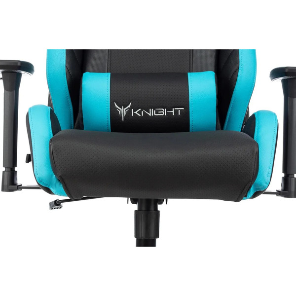 Кресло игровое Knight Thunder 5X (черный/голубой)
