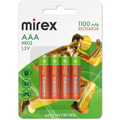 Аккумулятор Mirex AAA 1100mAh 4 шт HR03-11-E4
