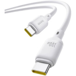Кабель Baseus Silky Series Fast Charging Cable 100W USB Type-C - USB Type-C (2 м, белый)