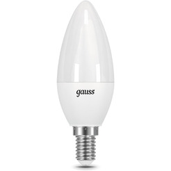 Лампа Gauss Свеча 6.5W 550lm 4100К E14