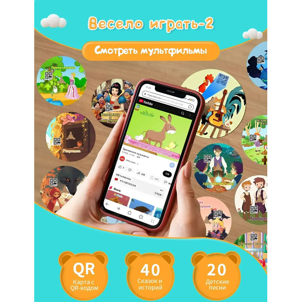Музыкальная игрушка Biidi Фонограф G80 (синий)