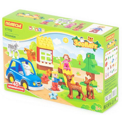 Конструктор Полесье Макси - Зоопарк (40 элементов) 77752