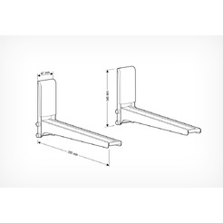 Кронштейн для СВЧ Holder MWS-2005 (металлик)