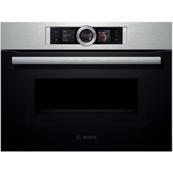 Компактный духовой шкаф с интегрированной СВЧ Bosch CMG636BS1