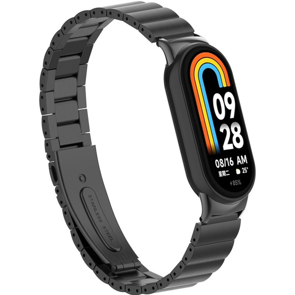 Ремешок Bingo Stainless Strips для XIAOMI Mi Band 8 (черный)