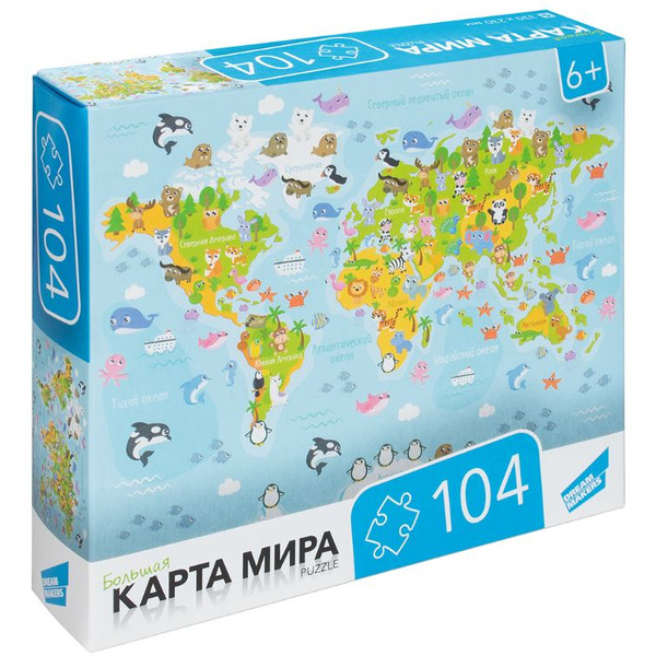 Пазл Dream Makers Карта мира RI1003C