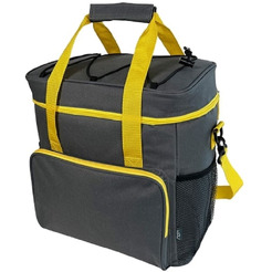 Сумка изотермическая MIRU 9046 21л (серый/желтый)