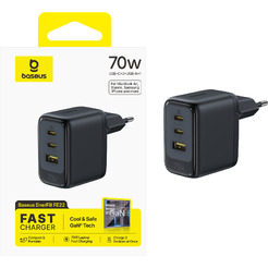 Сетевое зарядное Baseus EnerFill FE22 70W E0123500 (черный)