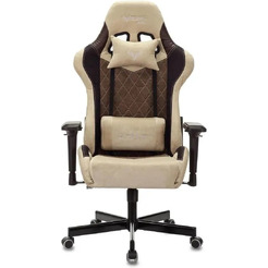 Кресло игровое Zombie VIKING 7 KNIGHT Fabric (бежевый/коричневый)