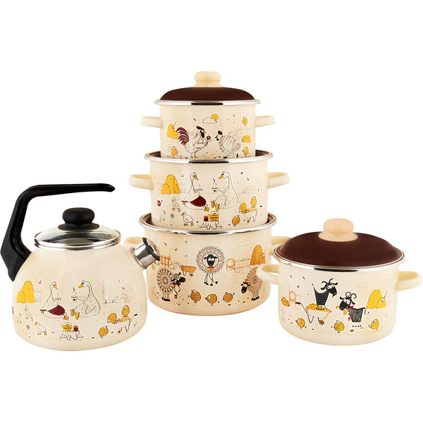 Кастрюля Appetite Подворье 6RD181M