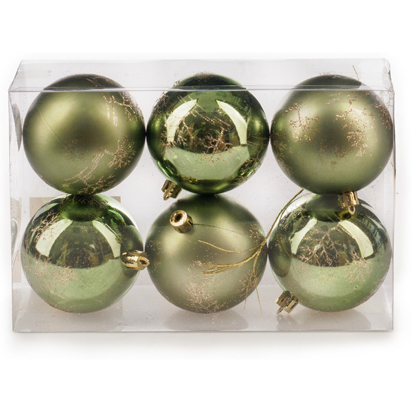 Набор новогодних шаров Ausini B8029GN