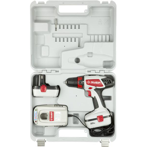 Дрель-шуруповерт ЗУБР МАСТЕР ЗДА-12-2 КИН