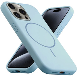 Бампер Bingo Silicone Magnetic для APPLE iPhone 15 Pro Голубой