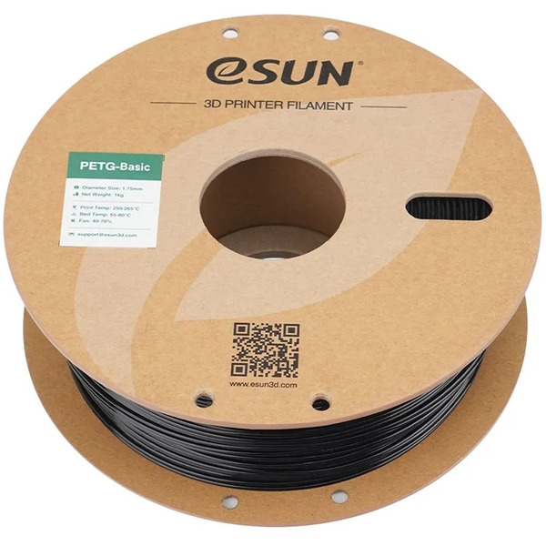 Пластиковая нить ESUN PETG-Basic 1,75 мм (чёрный)