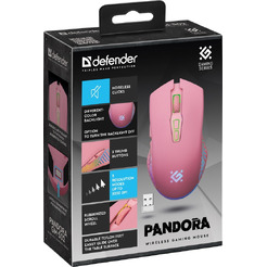 Мышь Defender Pandora GM-502 (розовый)
