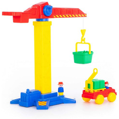 Башенный кран + автомобиль Полесье №1 58195