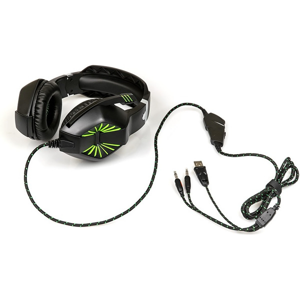 Игровая гарнитура DIALOG Gan-Kata HGK-28L черно-зеленая