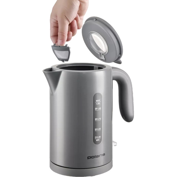 Электрочайник POLARIS PWK 1220C Water Way Pro серый