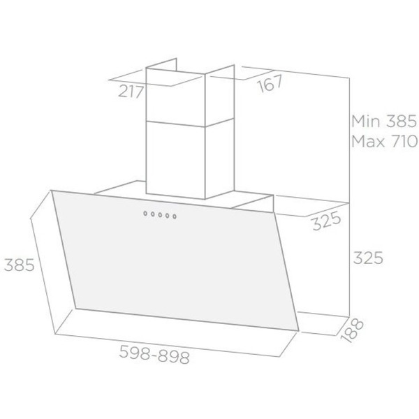 Кухонная вытяжка Elica Shire WH/A/60 [PRF0119823]