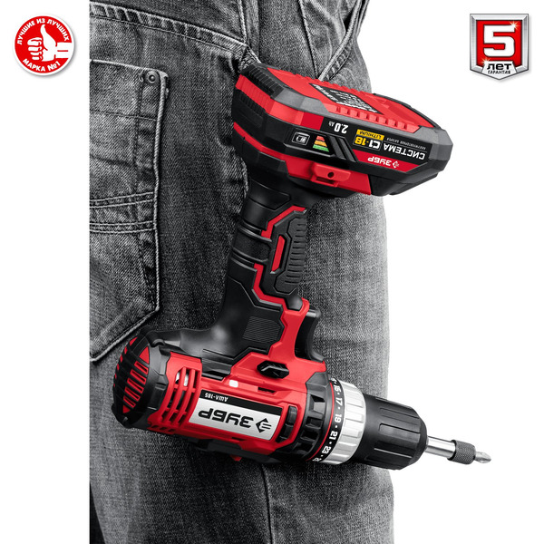 Дрель-шуруповерт Зубр Мастер ДШЛ-185 (без АКБ)