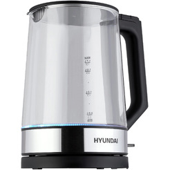 Чайник Hyundai HYK-G8808 (черный/серебристый)